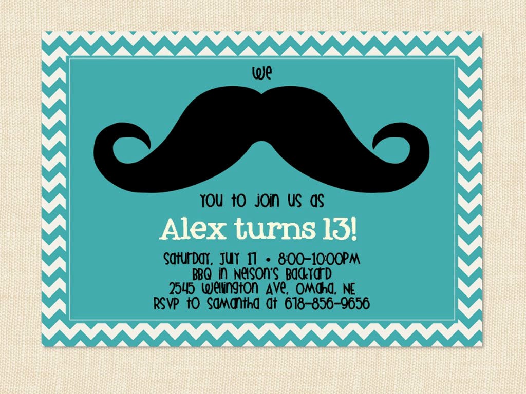 13th Birthday Party Invitations â Boys & Girls